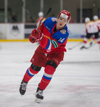 Russia forward Vitalii Kravtsov (14)