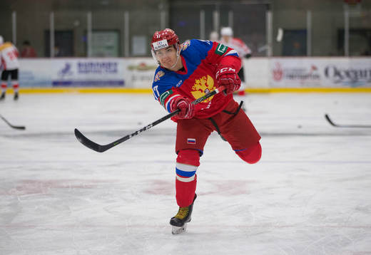 Russia forward Ivan Morozov (17)