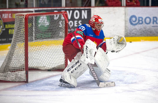 Russia goalie Petr Kochetkov (20)