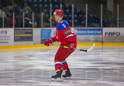 Russia defenceman Dmitrii Samorukov (5)