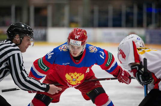 Russia forward Vitalii Kravtsov (14)
