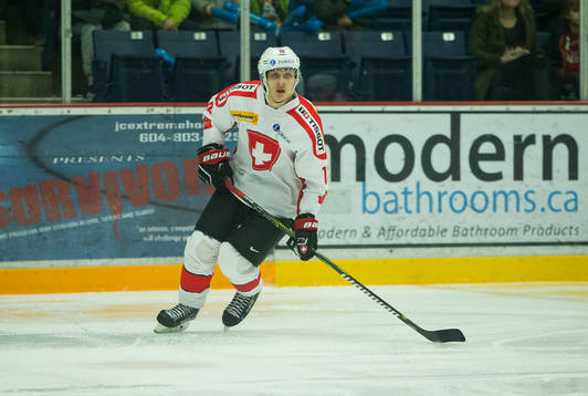 Switzerland forward Justin Sigrist (13)