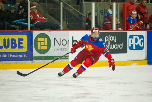 Russia forward Vasily Podkolzin (11)