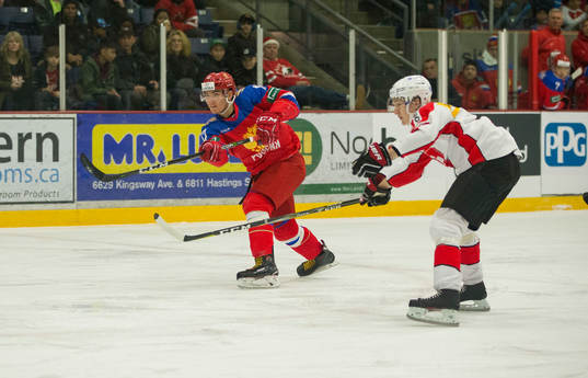 Russia forward Ivan Morozov (17)