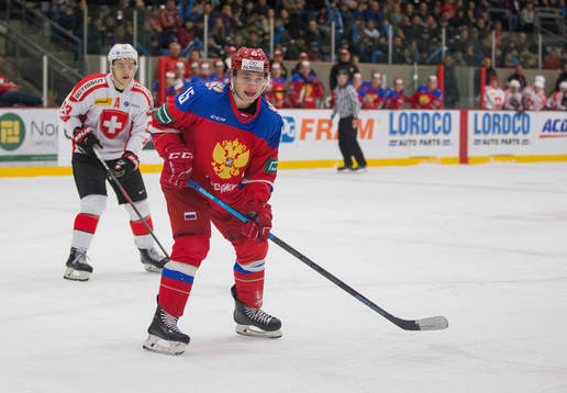 Russia forward Nikolay Kovalenko (15)