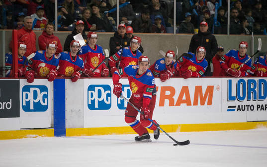 Russia defenceman Ilia Morozov (6)