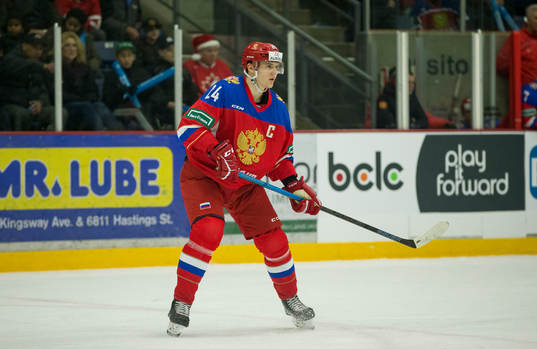 Russia forward Vitalii Kravtsov (14)