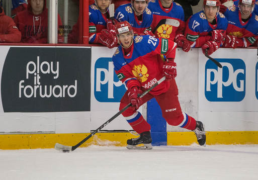 Russia forward Grigory Denisenko (28)