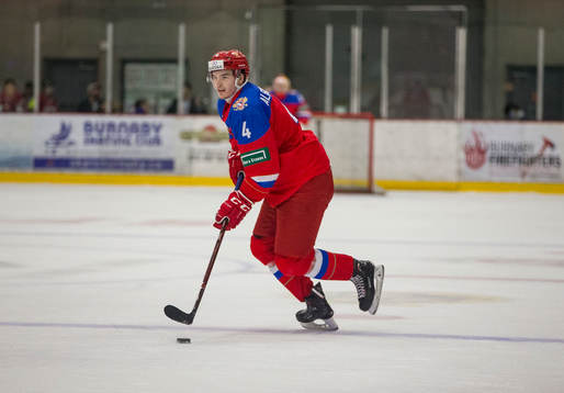 Russia defenceman Aleksandr Alekseev (4)
