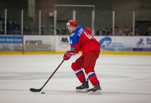 Russia defenceman Aleksandr Alekseev (4)