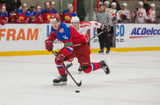 Russia forward Vitalii Kravtsov (14)
