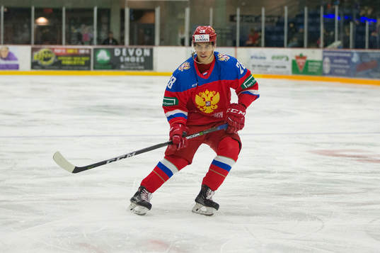 Russia forward Grigory Denisenko (28)