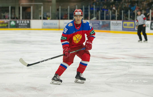 Russia forward Grigory Denisenko (28)