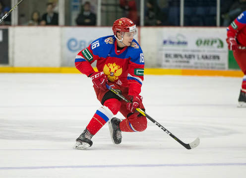 Russia forward Pavel Shen (16)