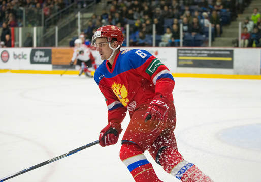 Russia defenceman Ilia Morozov (6)