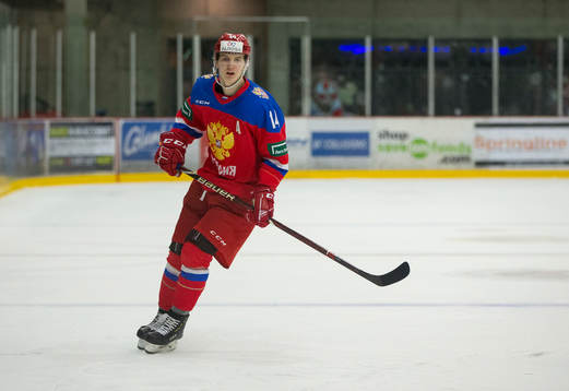 Russia forward Vitalii Kravtsov (14)