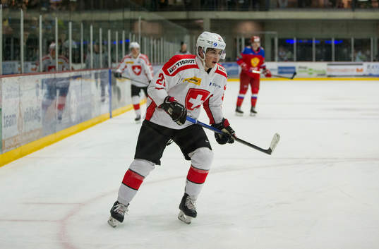 Switzerland defenceman Tim Berni (21)