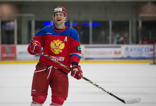 Russia defenceman Dmitrii Samorukov (5)