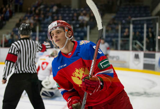 Russia forward Artem Galimov (9)