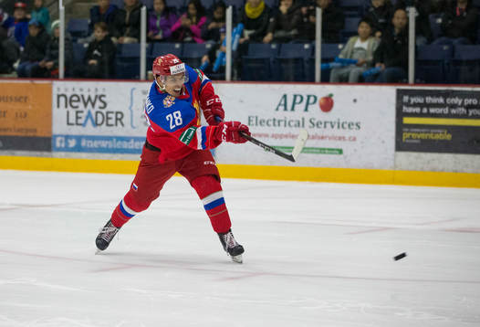 Russia forward Grigory Denisenko (28)