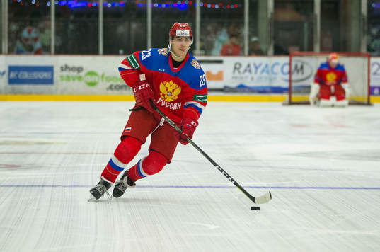 Russia forward Ivan Muranov (23)