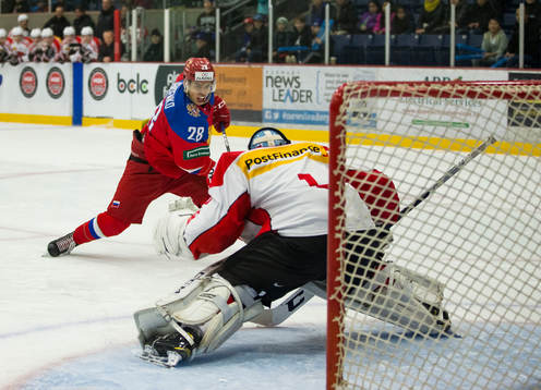 Russia forward Grigory Denisenko (28)