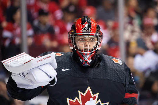 Goaltender Michael DiPietro of Canada