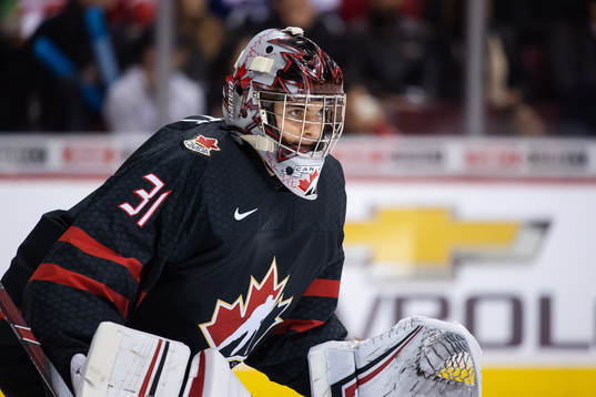 Goaltender Ian Scott of Canada