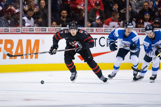 Evan Bouchard of Canada