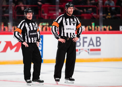 Domare Wolmer Edqvist och domare Andreas Harnebring