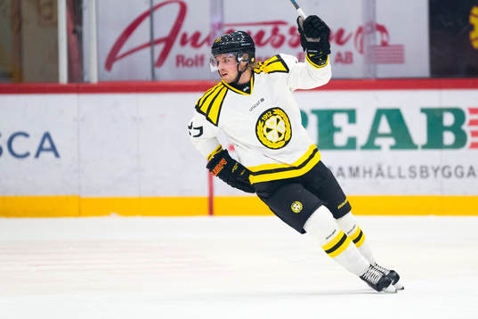 Brynäs Emil Forslund jublar