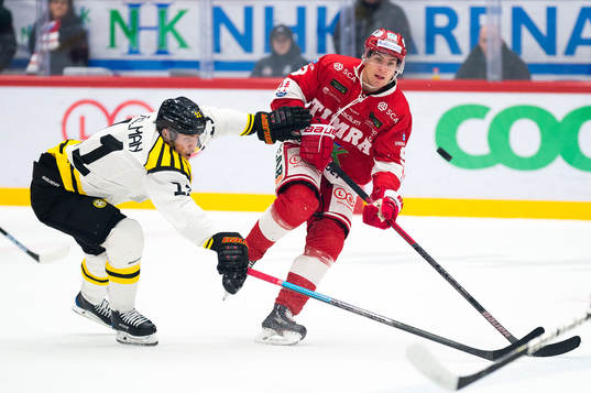 Brynäs Joel Kellman och Timrås Rickard Palmberg