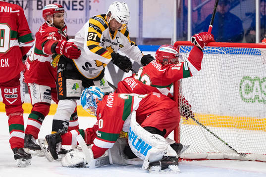 Moras Ryan Johnston och Skellefteås Jimmie Ericsson och
