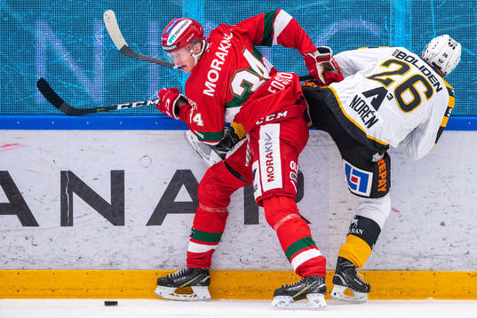Moras Adam Edström och Skellefteås Patrik Norén