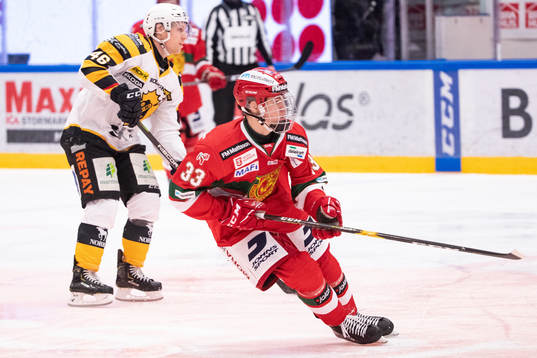 Moras Charles Eklund och Skellefteås Mathis Olimb