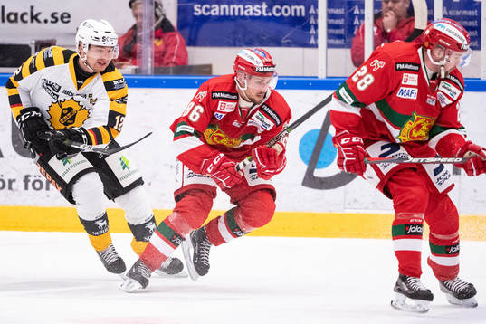 Skellefteås Adam Pettersson och Moras Mathias Bromé och