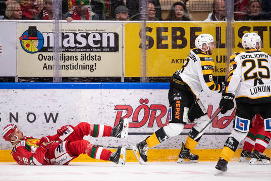 Moras Mathias Bromé och Skellefteås Petter Granberg och