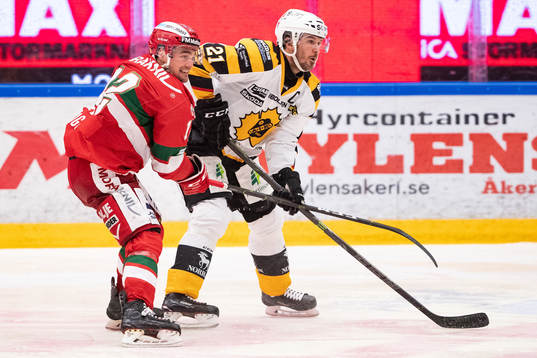 Moras Kevin Gagné och Skellefteås Jimmie Ericsson