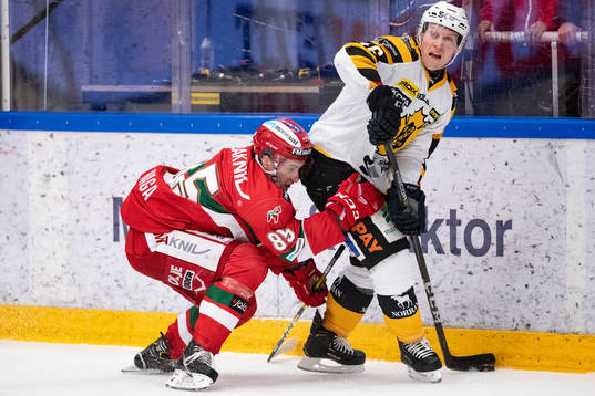 Moras Michael Haga och Skellefteås Mathis Olimb