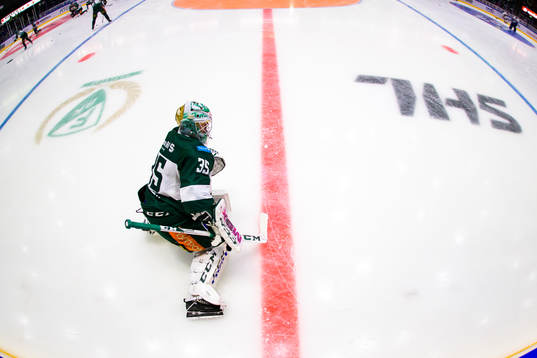 Färjestads målvakt Adam Werner