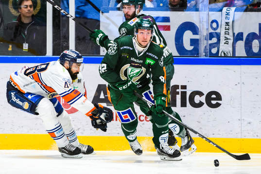 Växjös Daniel Rahimi och Färjestads Jesper Olofsson