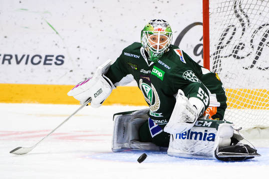 Färjestads målvakt Markus Svensson
