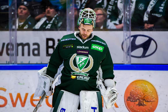 Färjestads målvakt Markus Svensson