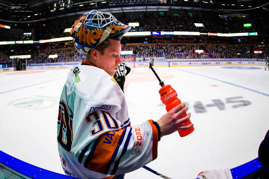 Växjös målvakt Viktor Fasth deppar