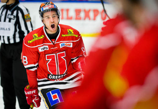 Örebros Tyson Spink jublar