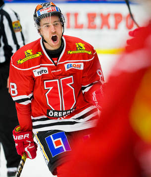 Örebros Tyson Spink jublar