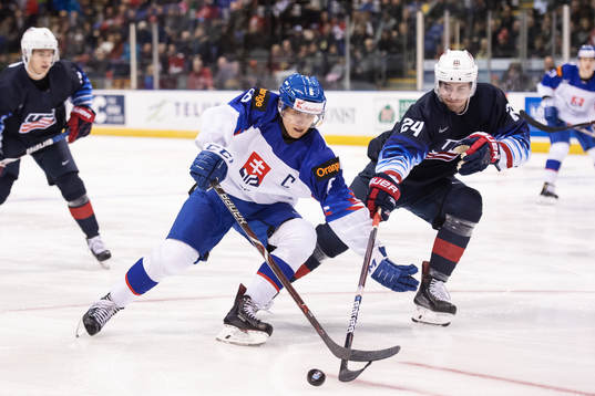 Martin Fehervary of Slovakia and Mattias Samuelsson of USA