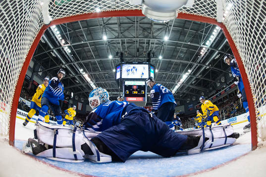 Goaltender Ukko-Pekka Luukkonen of Finland