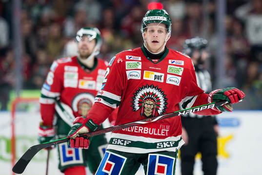 Frölundas Max Friberg deppar