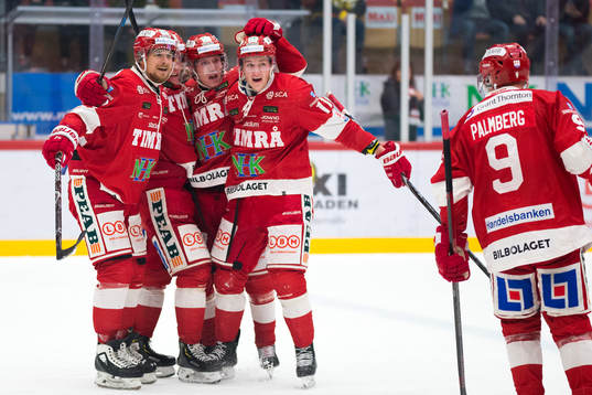 Timrå och Johannes Salmonsson, Henrik Törnqvist jublar